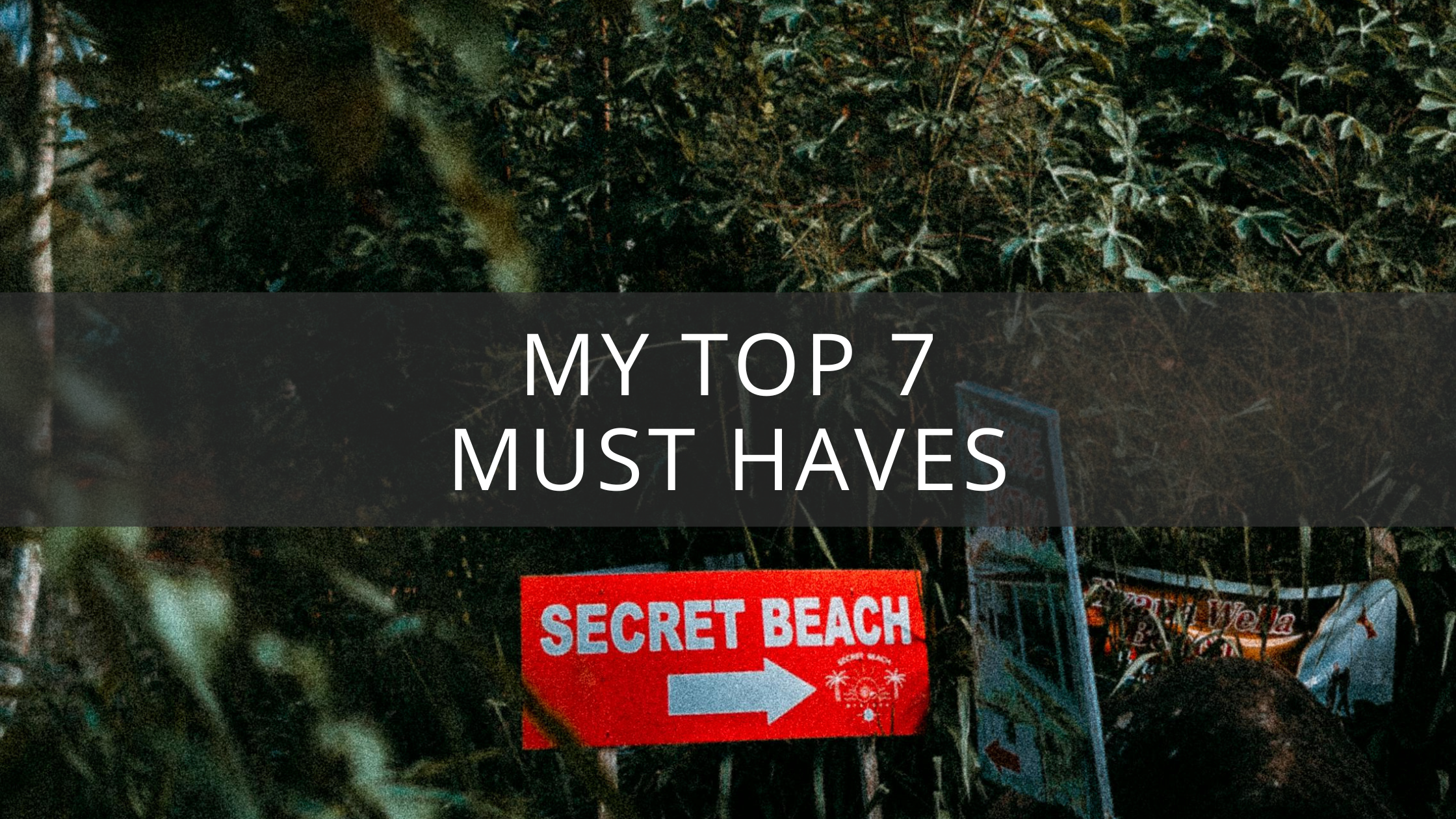 Top 7 Must Haves