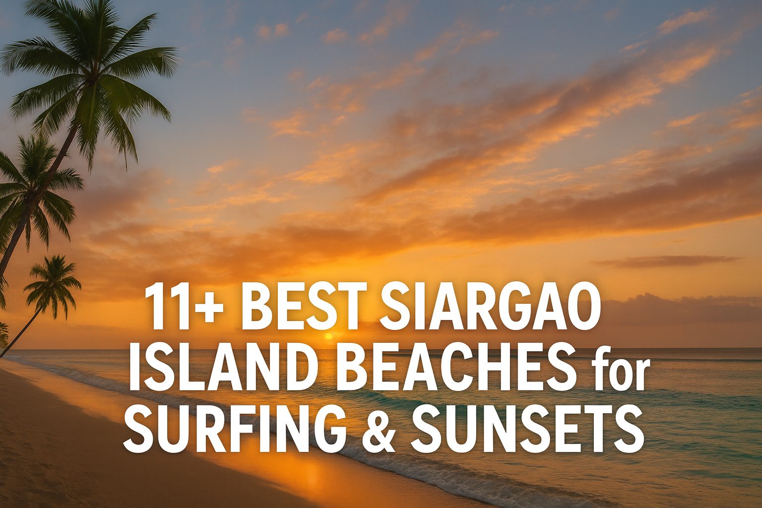 11+ Best Siargao Island Beaches for Surfing & Sunsets