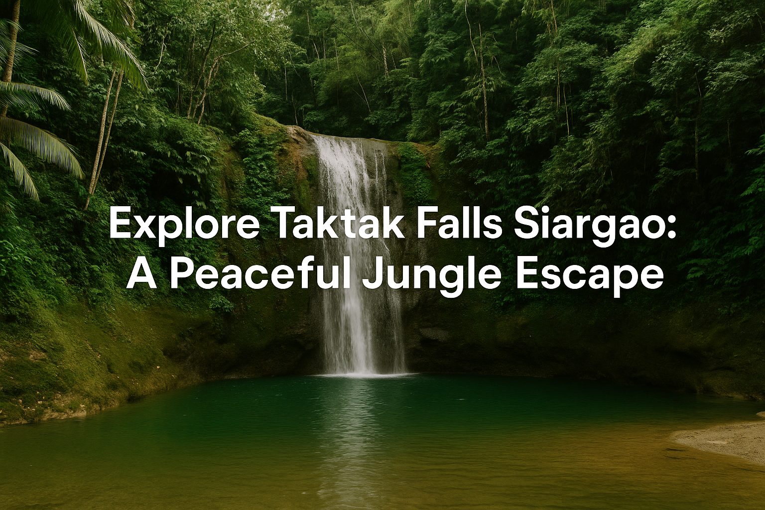 Explore Taktak Falls Siargao: A Peaceful Jungle Escape